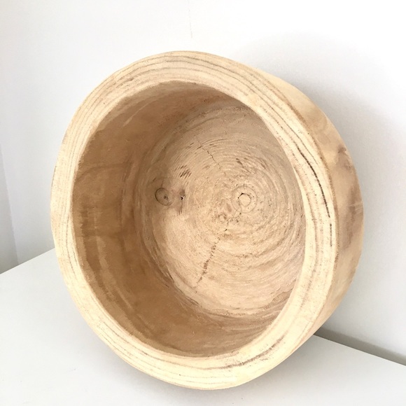 Price firm ❤️ Large Wooden Bowl - Picture 3 of 3